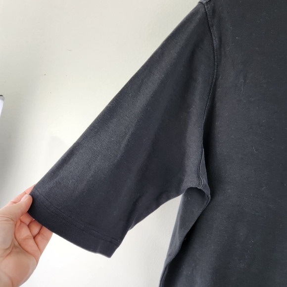 Duluth Trading Company Women's Size Large Black Short Sleeve Tee Shirt Cotton - Picture 3 of 5